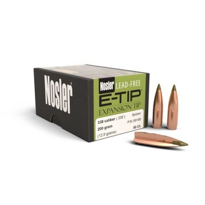 Punta 338 200gr (50u) E-TIP Nosler 