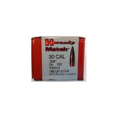 Punta 30 168gr BTHP Moly Match Hornady