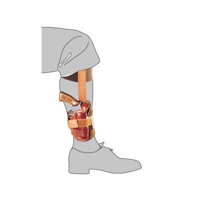 Funda tobillera cuero revolver 2\" VEGA