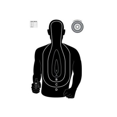 Blanco tiro silueta policial 50x70 NIDEC