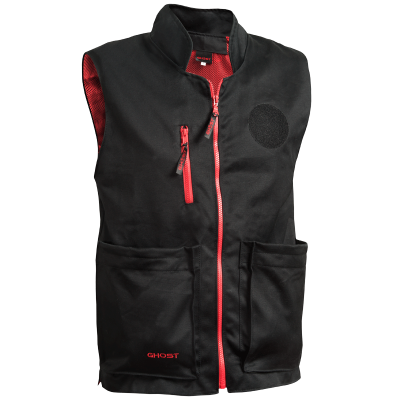 Chaleco 3XL IDPA negro c/ interior rojo Ghost