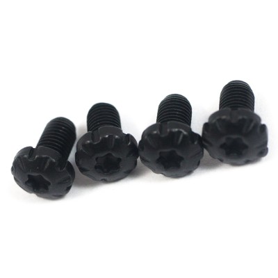 Tornillos cacha (4u) negros Bul 