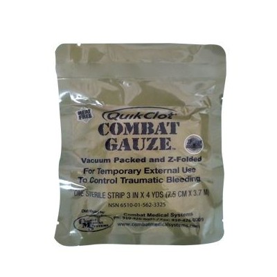 Gasa hemostatica  Combat Gauze QUIKCLOT