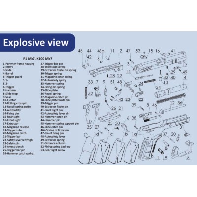 Muelle piton extractora pistola K-100 GRAND POWER