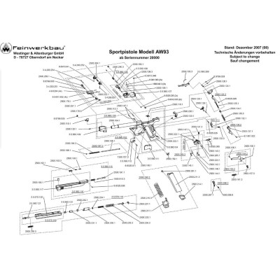 Expulsor pistola AW93 FEINWERKBAU