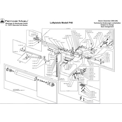 Punto mira pistola de aire P40 FEINWERKBAU