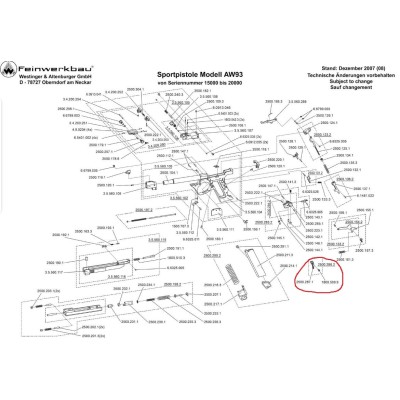Cola disparador pistola  AW93 FEINWERKBAU