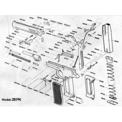 Retenida corredera pistola 28 PK STAR