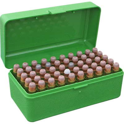Caja portamunición verde Cal. 45-70 (50 cart.) MTM