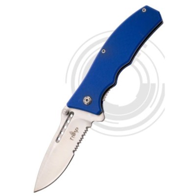 Navaja asistida G10 azul sierra Third