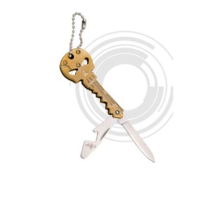 Llavero calavera dorada Third