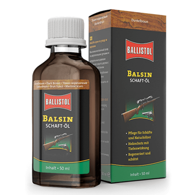 Aceite protector madera BALSIN marron oscuro 50ml BALLISTOL