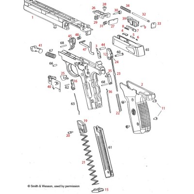 Espaciador muelle corredera SW 22A