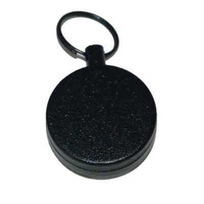 Llavero extensible negro metalico