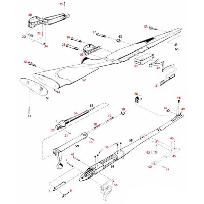 Pasador extractora Rifle Remington 700