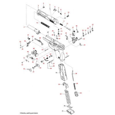 Chapilla aguja percutora Beretta 9000S (nº26)