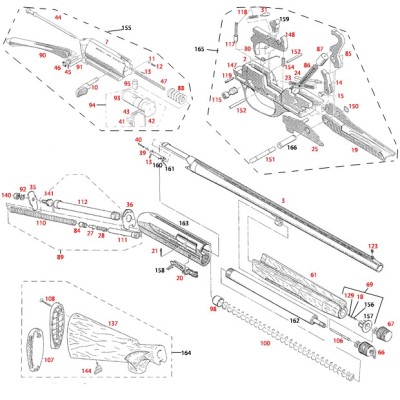 Muelle cabeza de cierre pistola 90S World Cup BENELLI