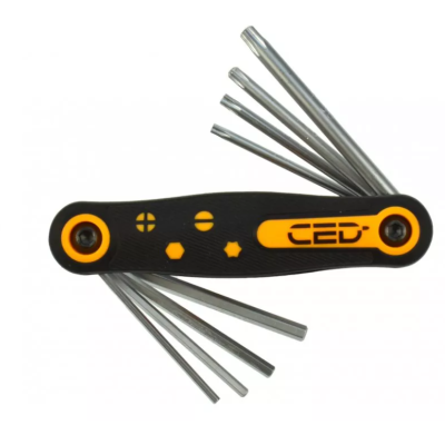 Juego llaves torx y allen CED