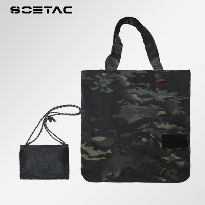 Bolso shopper negro militar SOETAC