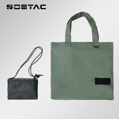 Bolso shopper verde SOETAC