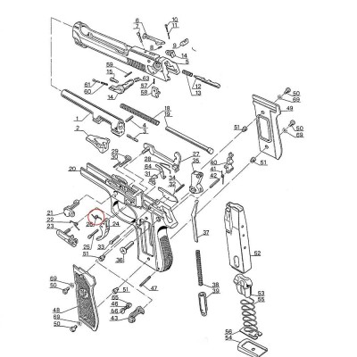 Muelle disparador competicion beretta 92/96/98 Eemann tech