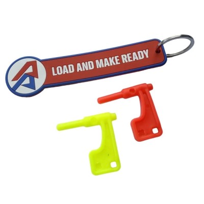 bandera recamara pistola (2 unidades) y llavero para DAA