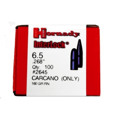 Punta 6,5x52 carcano RN 160gr Hornady
