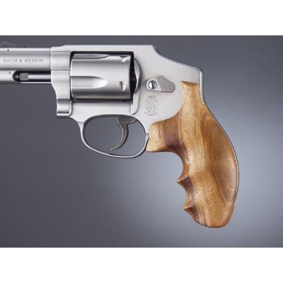 Cacha madera dedos marcados revólver SW armazón J redondo HOGUE