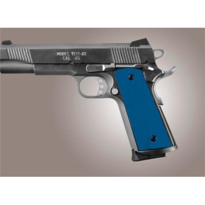 Cacha aluminio anodizado azul pistola 1911 HOGUE