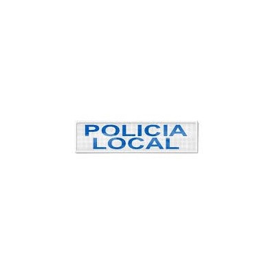 Cartel azul pecho (50x105 mm) POLICIA LOCAL